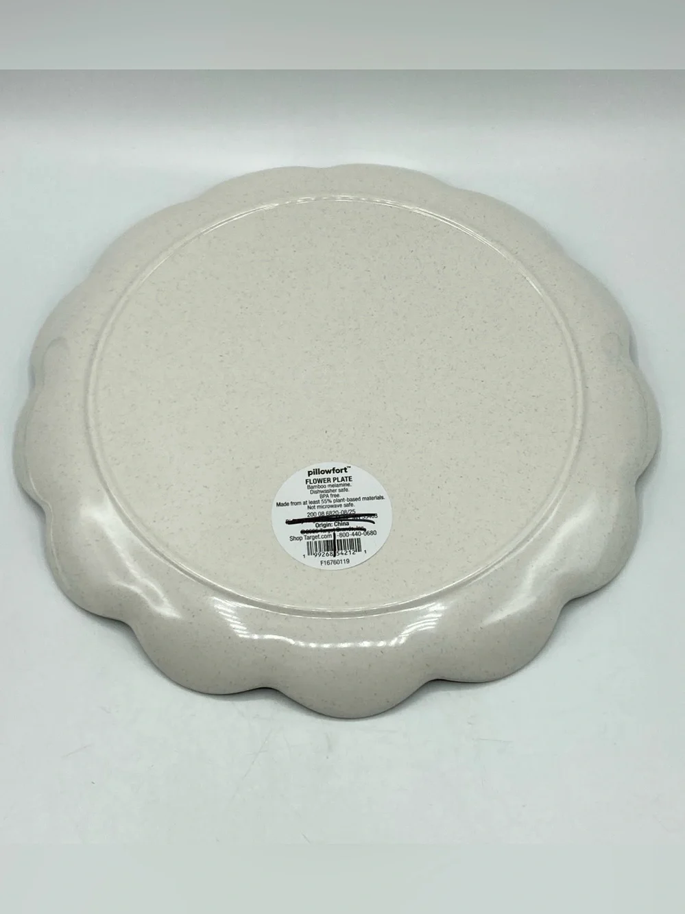 8 Set Target Pillowfort 10.5” Scalloped Melamine Dinner Plates Frenchie Dog